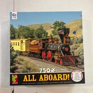 Ceaco 750 Piece Kevin Madore Art Puzzle "All Aboard " 18" x 24" New a1s9b80